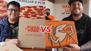 PIZZA RAUL VS PIZZA LITTLE CESAR  elcholomena [upl. by China]