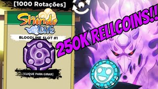 NOVOS CÓDIGOS 1000 SPINS e 250K RELL COINS UPDATE 215 no SHINDO LIFE shinobi life 2  ROBLOX [upl. by Northway624]