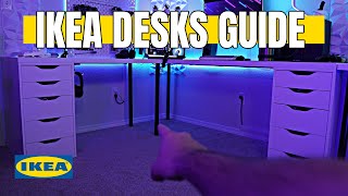 Building the Ultimate Budget Gaming Desk IKEA DESKS GUIDE [upl. by Millan745]