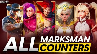 HOW TO COUNTER ALL 19 MARKSMEN IN MLBB [upl. by Annoved438]