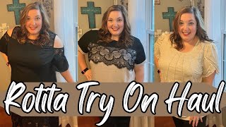 Rotita Plus Size Haul  Try On 👚 [upl. by Gnak]