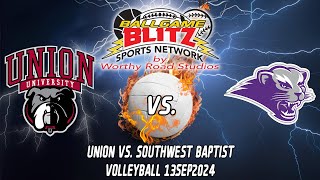 Union vs Southwest Baptist Volleyball Game 13SEP2024 [upl. by Mihcaoj]