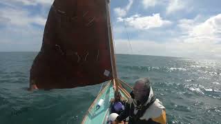 Drascombe Lugger Lily Ella sails from Stonehaven to Cove and back [upl. by Allemac905]