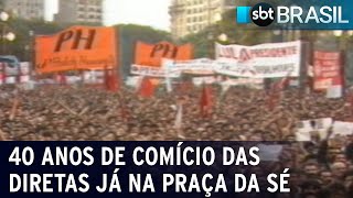 Há 40 anos São Paulo recebia comício histórico das Diretas Já  SBT Brasil 250124 [upl. by Calendre908]