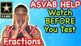 HOW TO PASS THE ASVAB 2024 STUDYING FRACTIONS PASS ASVAB IN 48 HOURS HOW TO INCREASE ASVAB SCORES [upl. by Eerazed]