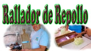 Cómo Hacer Un Rallador de Repollo De madera [upl. by Enail]