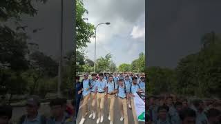 BAF Shaheen College Students কালেমার পতাকা হাতে রাস্তাই [upl. by Zerelda]