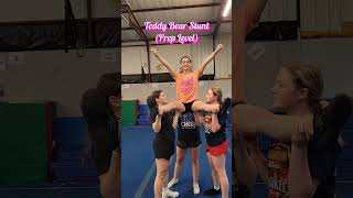 Stunt Tutorial Teddy Bear Prep superbasicstunts easystunts learntostunt cheerstunts novice [upl. by Negam]