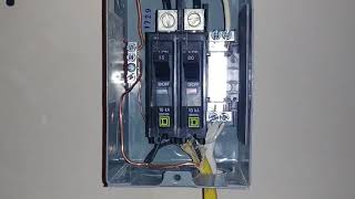 How to wire a sub panel 30 amp [upl. by Ahsinac]