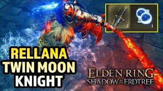 Rellana Twin Moon Knight Boss Fight amp Rewards  Elden Ring Shadow of the Erdtree [upl. by Akimit]