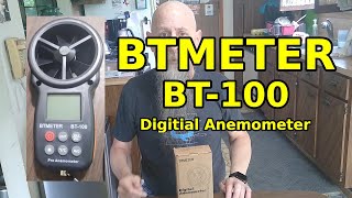 BTMETER BT100 Digital Anemometer [upl. by Ayotac195]