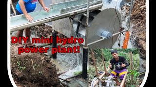 DIY mini hydro power plant mini hydro hybrid [upl. by Hillinck189]