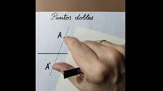 CONCEPTO de PUNTOS DOBLES en la HOMOLOGÍA AFÍN o AFINIDAD en Dibujo Técnico shorts [upl. by Masry801]