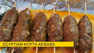 KOFTA KEBAB RECIPE How To Cook Egyptian Kofta Kebabs  Mince Kebabs [upl. by Haggai]