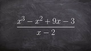 Using synthetic division to divide two polynomials with a remainder [upl. by Evets]