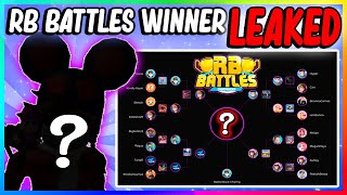 RB BATTLES 2 WINNER WAS LEAKED [upl. by Cohlier]