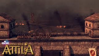 Battle of Ravenna Attila Total War Historical Battle Legendary [upl. by Maggee]