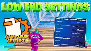 The Best Fortnite Settings For LOW END PC amp Config in Season 4 INSANE FPS BOOST [upl. by Uyerta582]