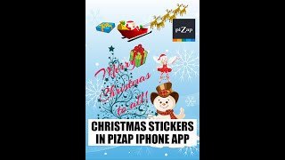 piZaps Quick Photo Editing TutorialChristmas stickers in piZap [upl. by Sacul517]