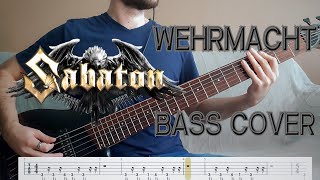 Sabaton  Wehrmacht  Bass cover with TAB [upl. by Akvir]