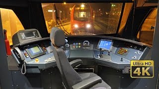 Night Cab Ride EMU Stadler FLIRT 3  Serbian Railways Novi Sad  Belgrade 120kmh 4K [upl. by Statis]