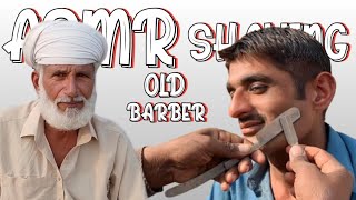 ASMR Fast Beard Shaving 💈 But Barber is 100 Year OldASMR Abi [upl. by Aidni]