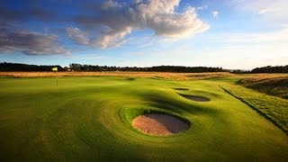 Muirfield par3 16th hole  2013 Open Championship holebyhole guide [upl. by Auqinet]