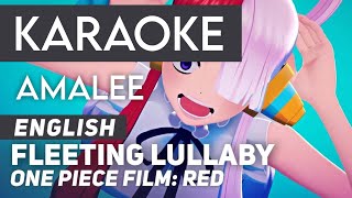 Karaoke 「Fleeting Lullaby English Cover」 AmaLee  One Piece Film Red  Guide Music [upl. by Buyer977]