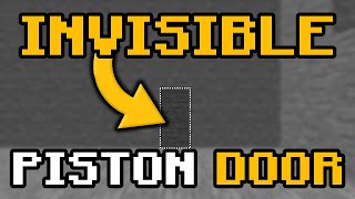 INVISIBLE 1x2 PISTON DOOR MINECRAFT 121  BLOCK BY BLOCK TUTORIAL [upl. by Arima68]