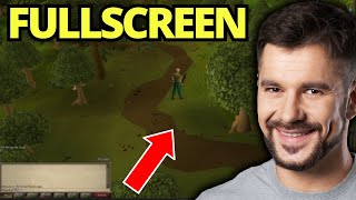 How To Make OSRS Fullscreen on Runelite [upl. by Desirae]