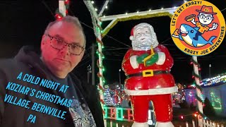 A Cold Night at Koziar’s Christmas Village in Bernville PA [upl. by Nauht]