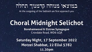 Choral Midnight Selichot with the Shabbaton Choir 2022 [upl. by Mandelbaum]