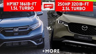 2022 Honda CRV vs 2022 Mazda CX5 which compact SUV is better [upl. by Gemini]