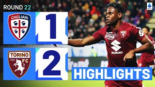 CAGLIARITORINO 12  HIGHLIGHTS  Toro edge Sardinians in Cagliari  Serie A 202324 [upl. by Eural]