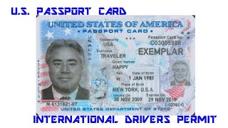 US PASSPORT CARD AS AN INTL DRIVERS PERMIT [upl. by Llednahc]