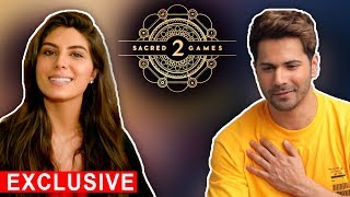 Sacred Games 2 FAME Elnaaz Norouzi BLUSHES On Working With Varun Dhawan  EXCLUSIVE [upl. by Sedecram]