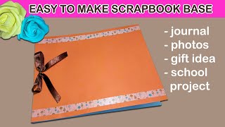 Very Easy Scrapbook Base  Scrapbook Making  Journal  DIY [upl. by Uzzial]