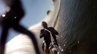 John Battleday  Top Waterskier Close Up Shots [upl. by Leumhs]