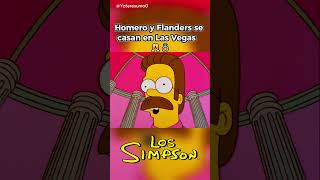 Homero y Flanders se casan en Las Vegas 🥂💍 lossimpson shorts [upl. by Bausch]