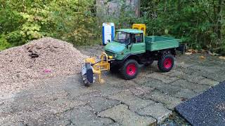 Unimog 406 with Sweeping attachment Kehrmaschine [upl. by Geller]