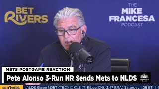 Mets Alonso Stun Brewers  Francesa PostGame Reaction  Alonsos 3Run HR Seals Brewers Fate [upl. by Eittah]