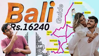 Bali Trip Complete Guide  How to reach Bali Total Budget  Places to Visit in Bali  Rs16850 [upl. by Sydelle]