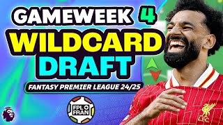 FPL GW4 WILDCARD DRAFT  Fantasy Premier League 2425 [upl. by Novit32]