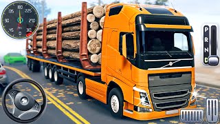 Log Transporter Truck Driving Simulator  Cargo Trailer Transport Truck Driver  Android GamePlay [upl. by Azral]