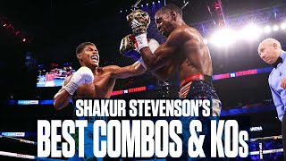 Shakur Stevensons Best Combinations and Knockouts  FIGHT HIGHLIGHTS [upl. by Aidaas]