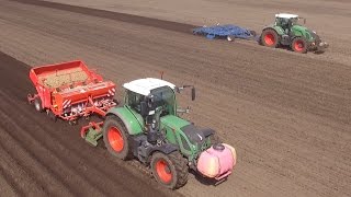 GoPro 4x Fendt Vario 930 2x 716 414 beim Grubbern Pflügen amp Kartoffeln Pflanzen mit Grimme [upl. by Nnayelsel]