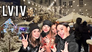 🇺🇦 Lviv Ukraine During Christmas Holiday 2024 Lviv Night Walking Tour 4K [upl. by Neerac]