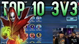 SWGoH 3v3 Top 10 Teams  other 3v3 Team Ideas  SWGoH [upl. by Jamille]