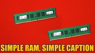 Kingston Value DDR4 RAM 60 Second Break Down [upl. by Henrion851]