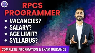 RPSC Programmer 2024 Notification out  Vacancies Salary Age limit Syllabus Exam Guidance [upl. by Eserahc567]